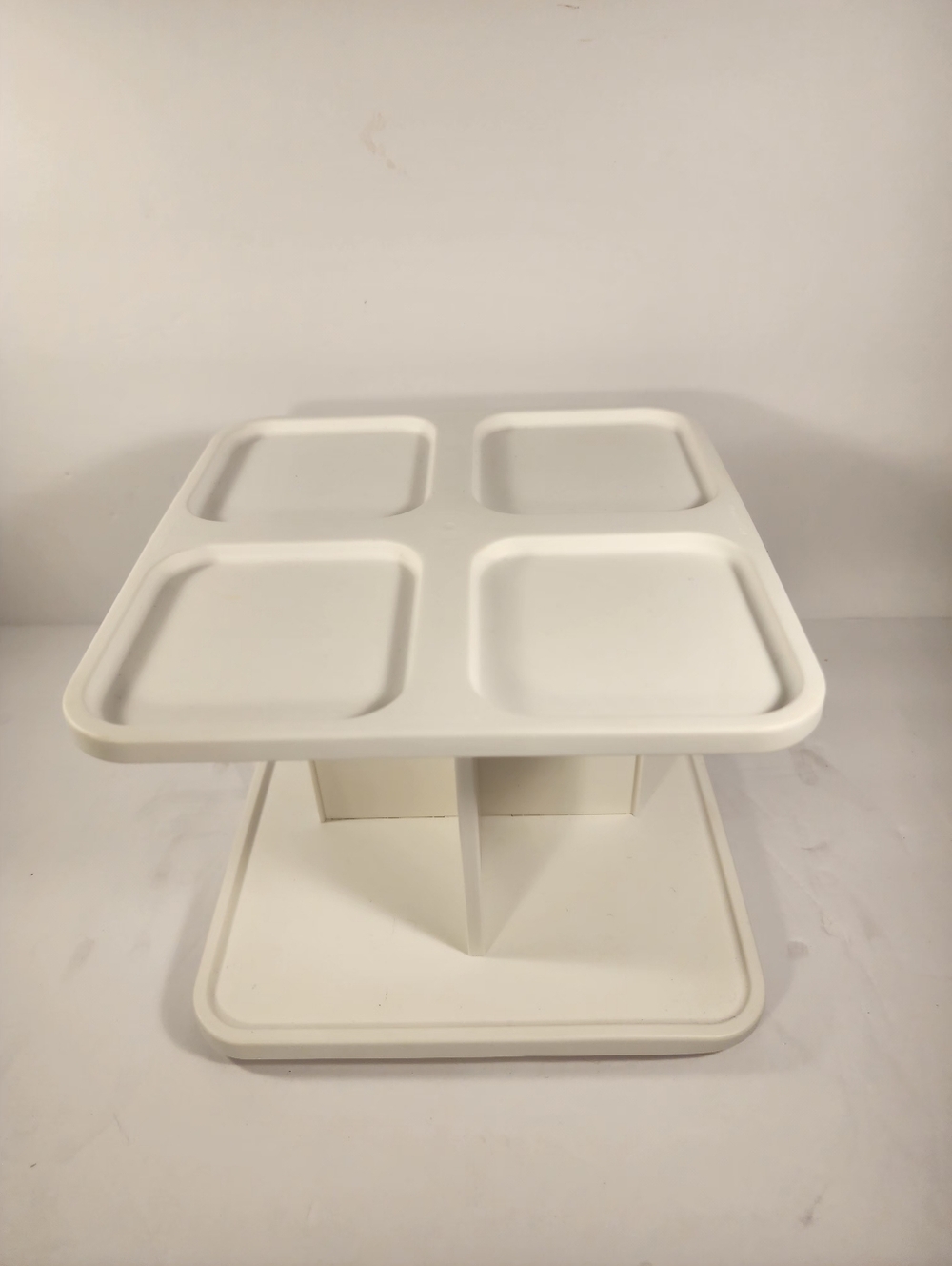 Vintage Tupperware Modular Mates Spice Carousel Rack Lazy Susan #2164A Cream